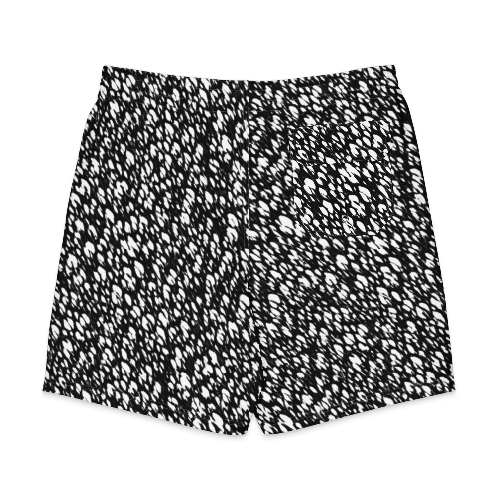Noir Static on Men's Board Shorts — Back