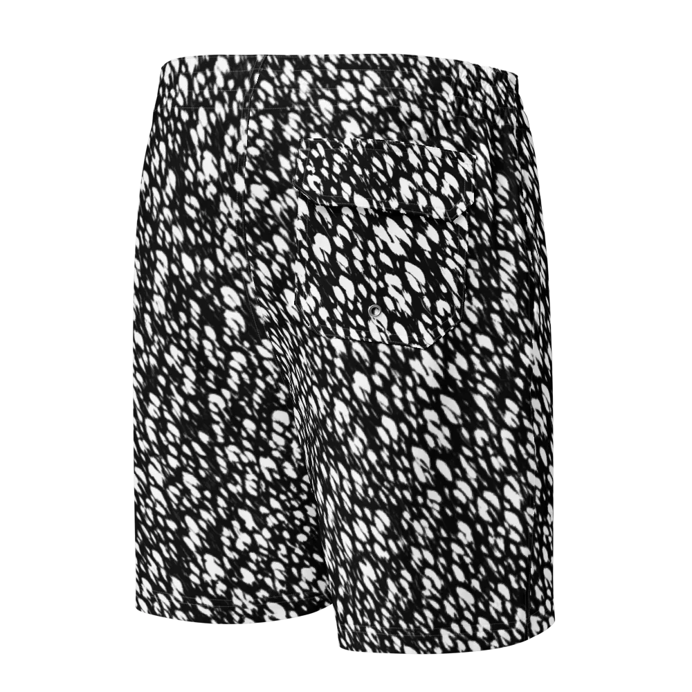 Noir Static on Men's Board Shorts — Back