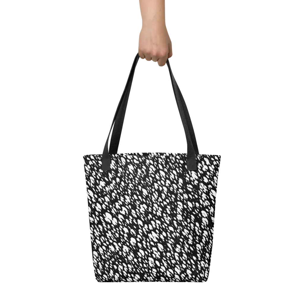 Noir Static on Tote Bag — Front
