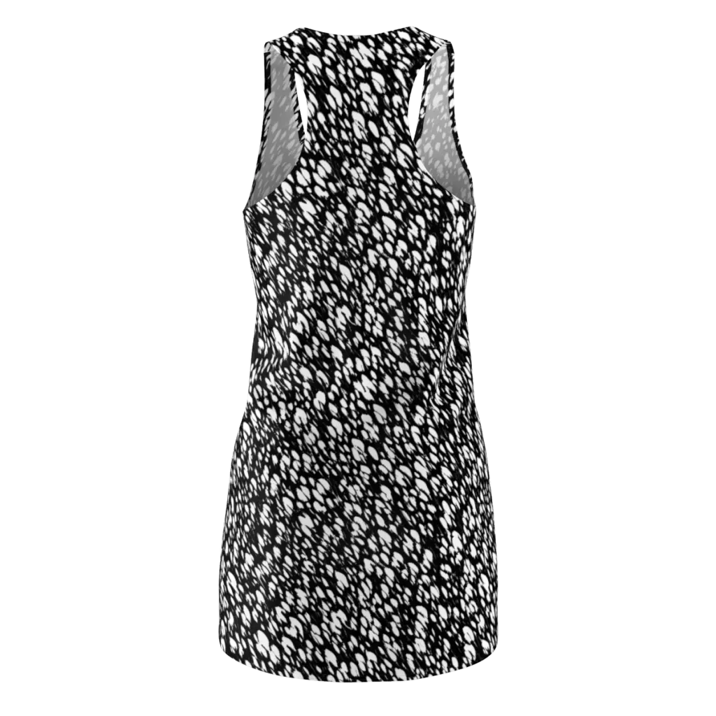 Noir Static on Racerback Dress — Back