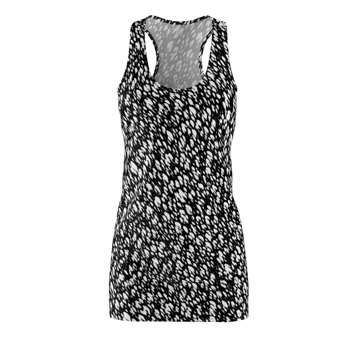 Noir Static on Racerback Dress — Front