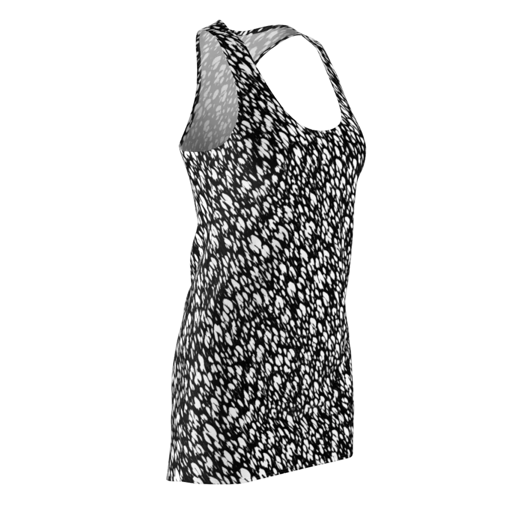 Noir Static on Racerback Dress — Front Side