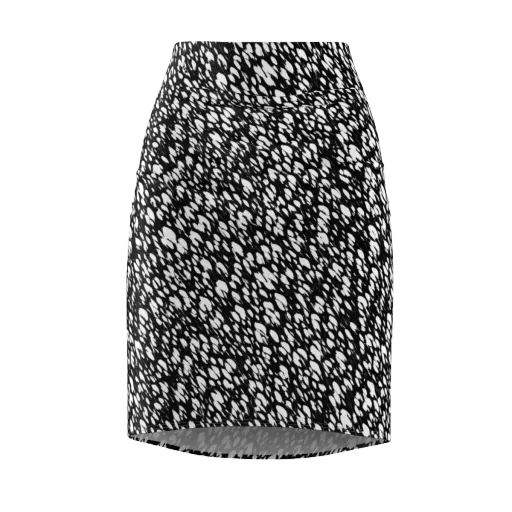 Noir Static on a Pencil Skirt