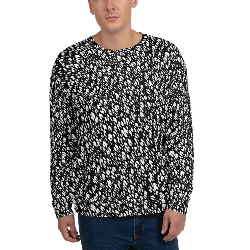 Noir Static on Sweatshirt — Front