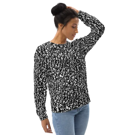 Noir Static on a Sweatshirt