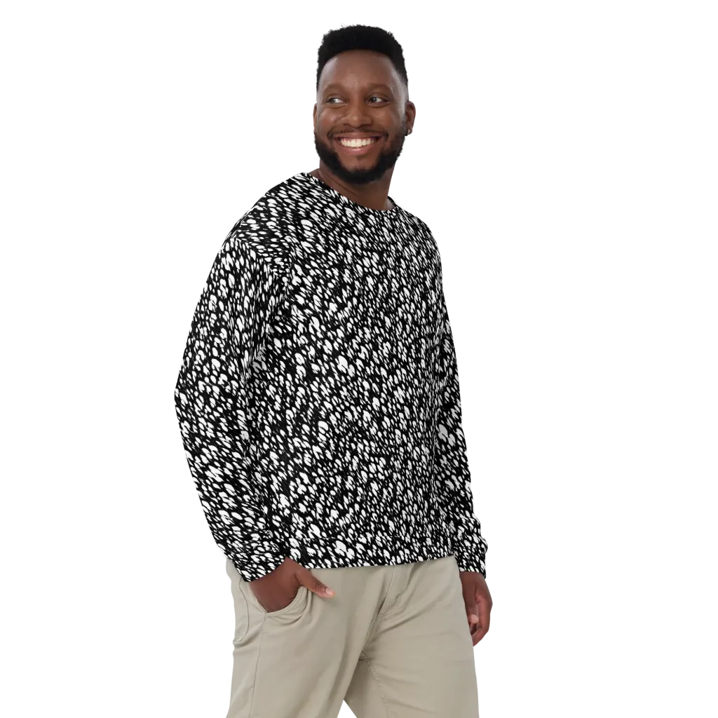 Noir Static on Sweatshirt — Front