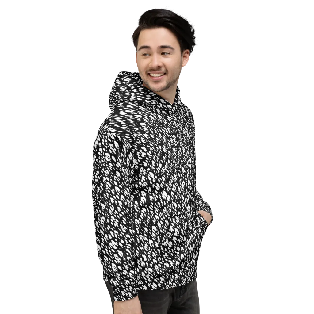 Noir Static on Hoodie — Right