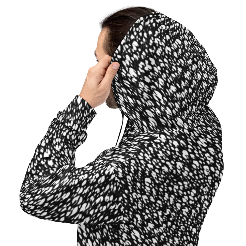 Noir Static on Hoodie — Back