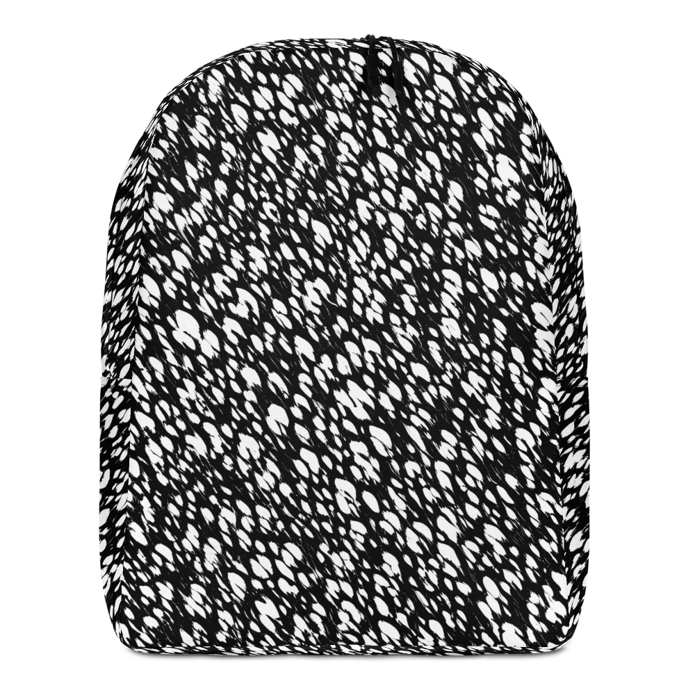 Noir Static on Minimalist Backpack — Front