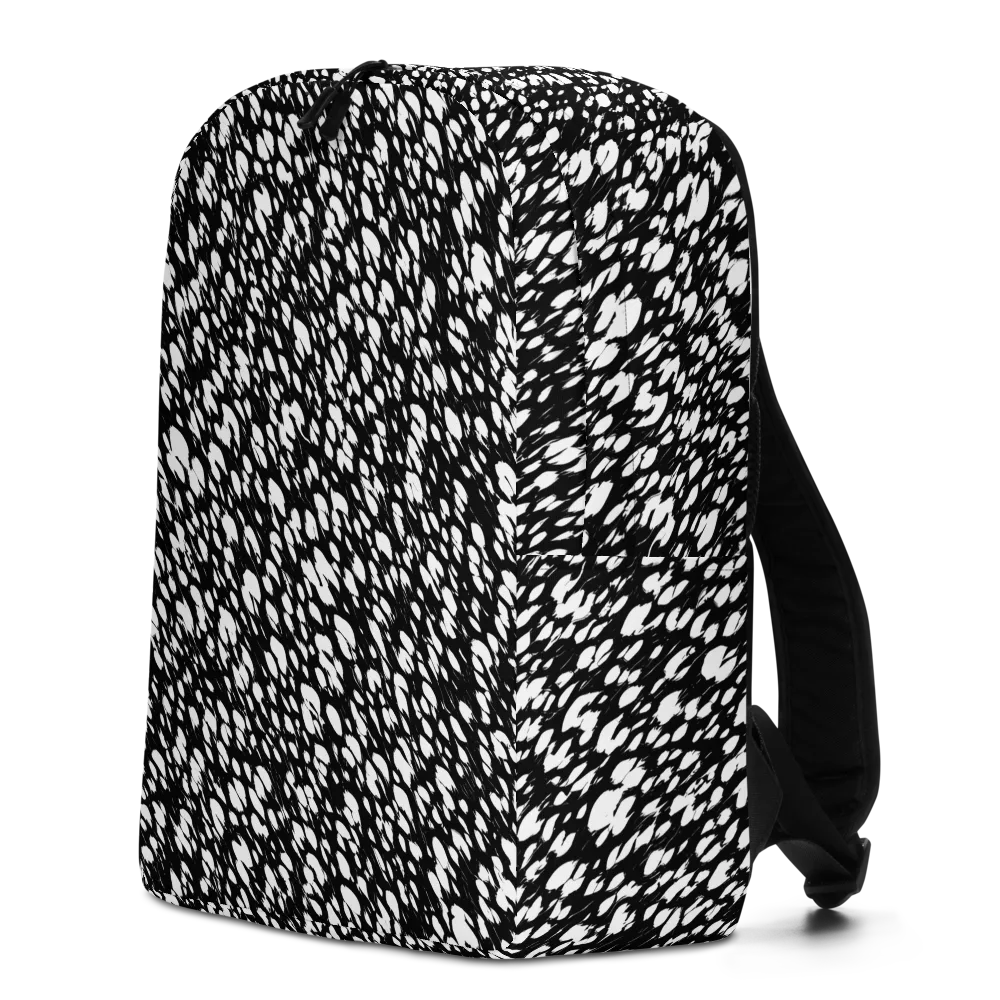 Noir Static on Minimalist Backpack — Left