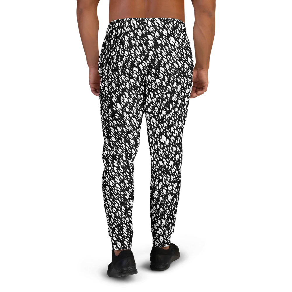Noir Static on Men's Joggers — Back