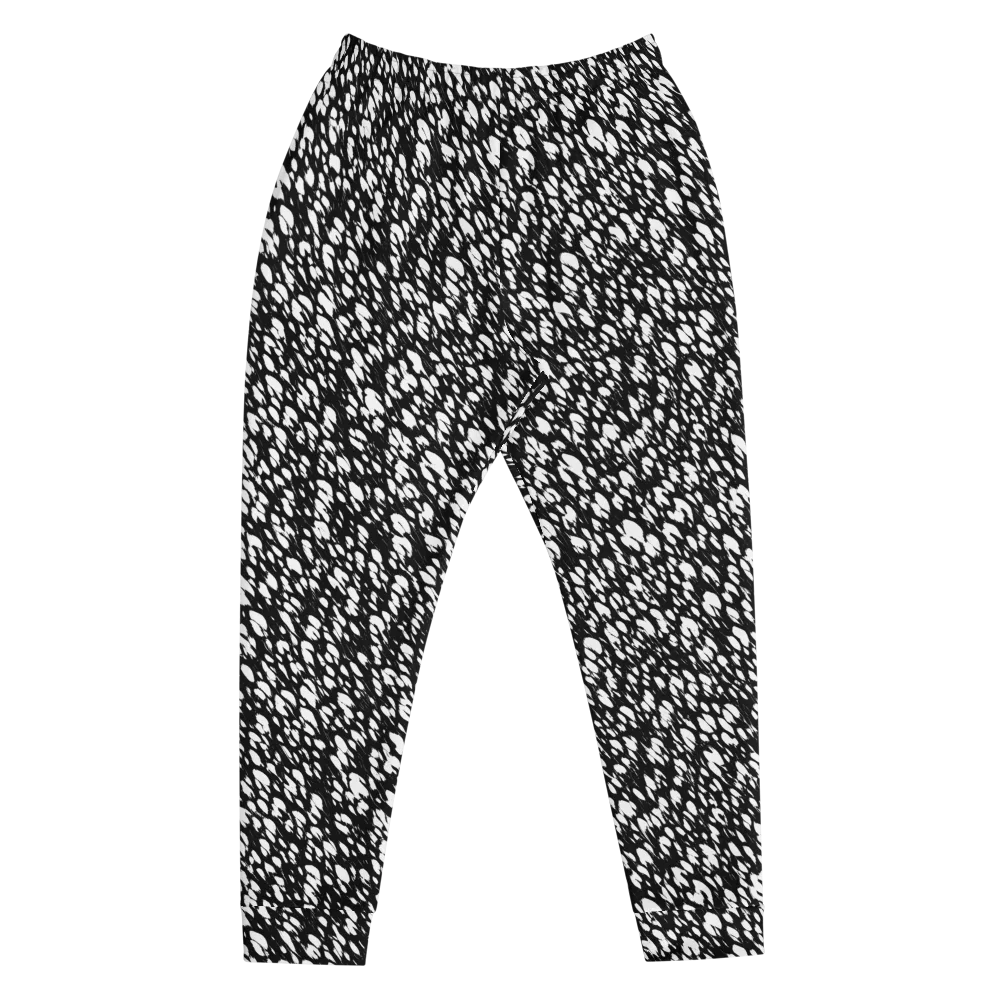 Noir Static on Men's Joggers — Front