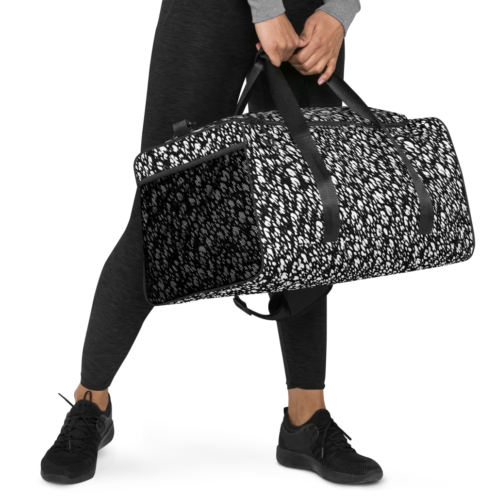 Noir Static on Duffle Bag — Right Front