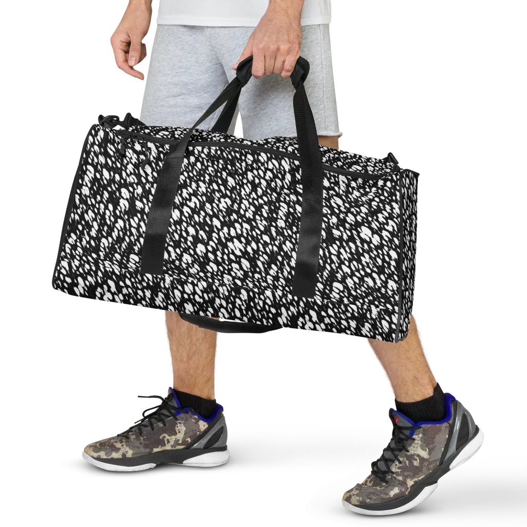 Noir Static on Duffle Bag — Front