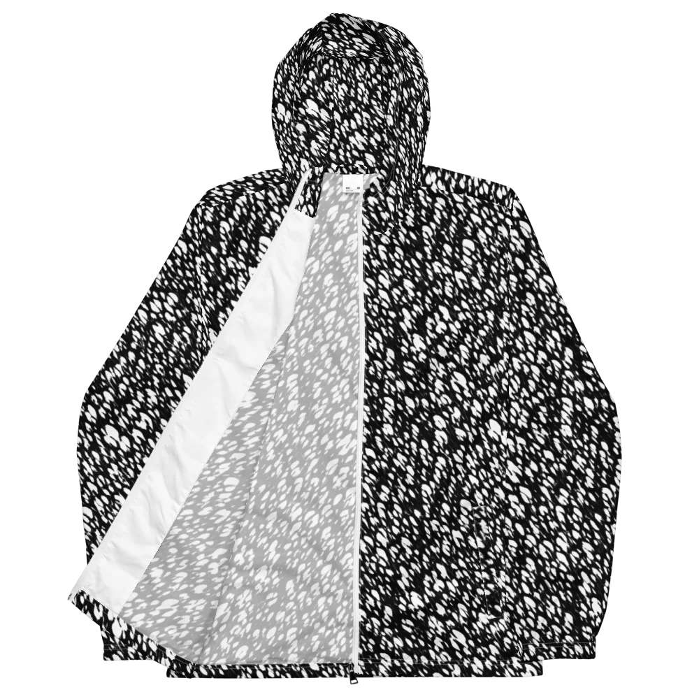 Noir Static on Men's Windbreaker — Front