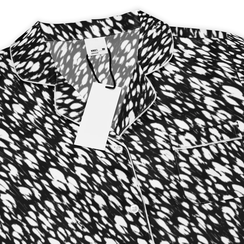 Noir Static on Women's Short Sleeve Pajama Top — Product details