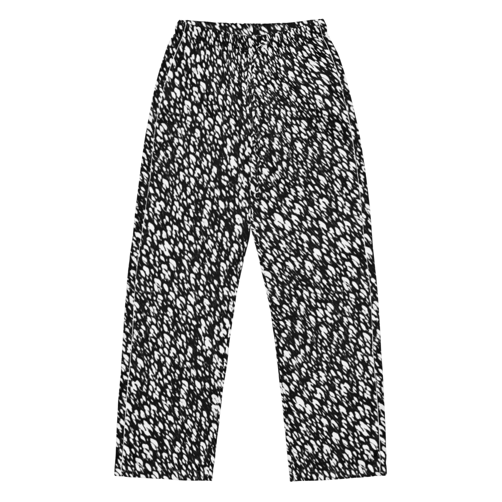 Noir Static on Women's Pajama Pants — Front
