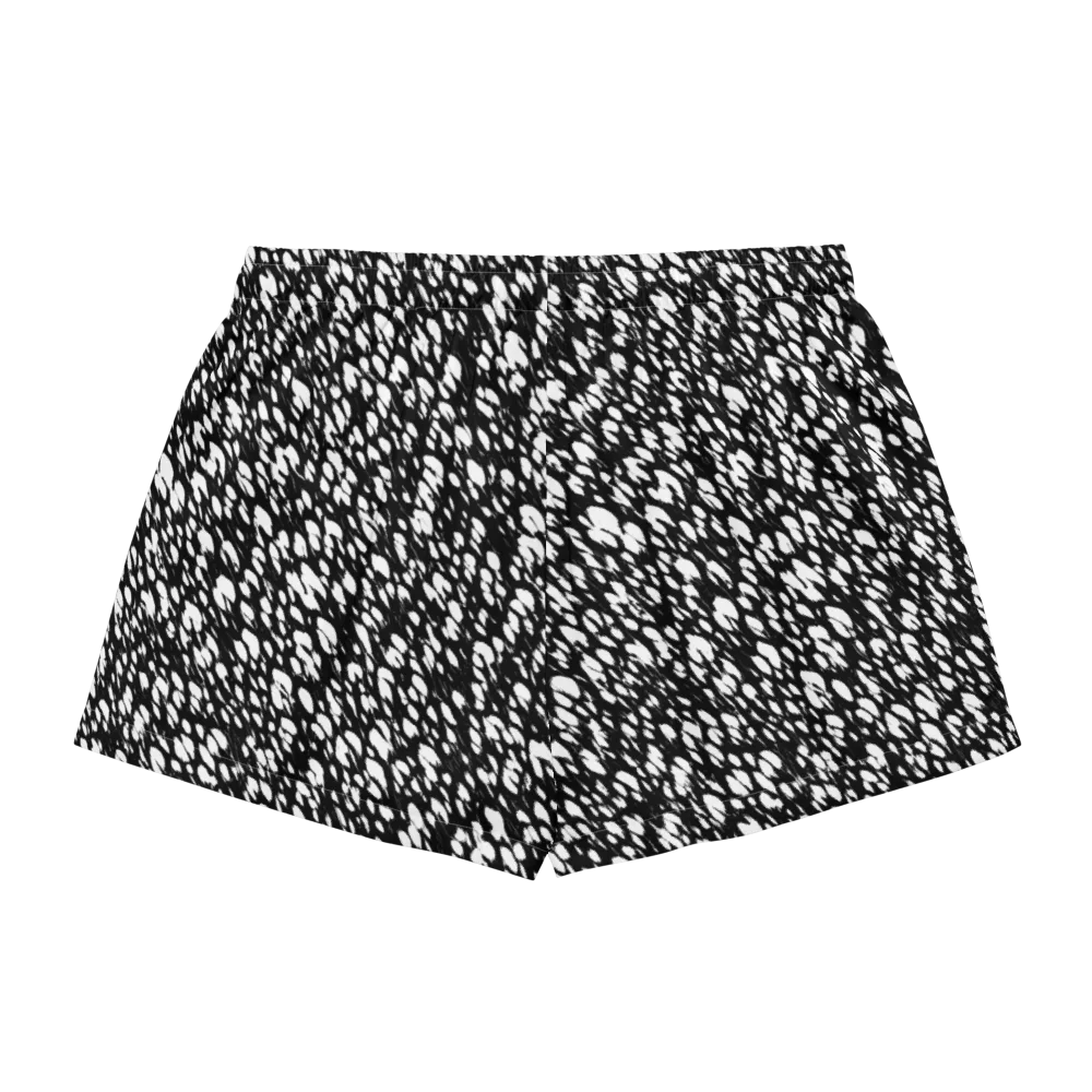 Noir Static on Women's Pajama Shorts — Back