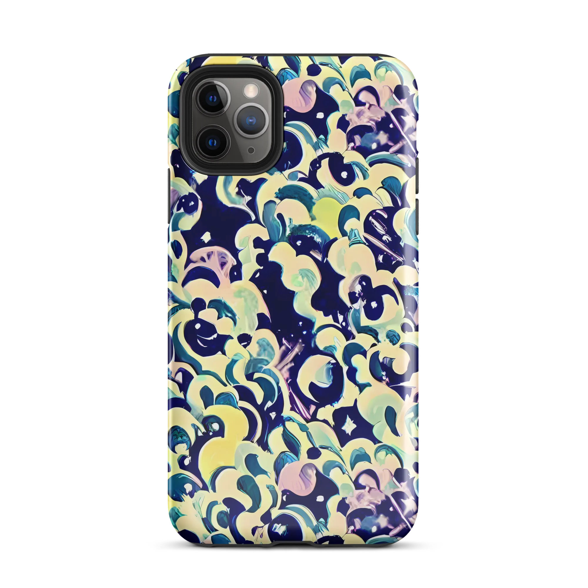 Neon Petal Storm on Tough Case for iPhone® — Front