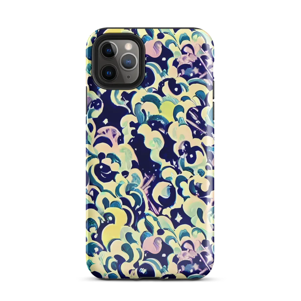 Neon Petal Storm on Tough Case for iPhone® — Front
