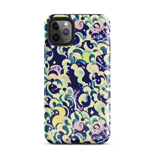 Neon Petal Storm on a Tough Case for iPhone®