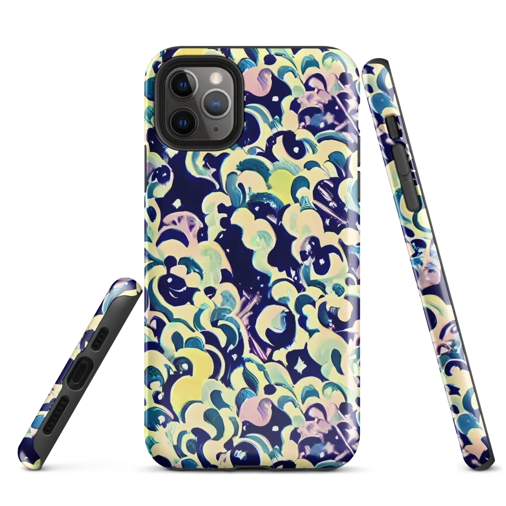 Neon Petal Storm on Tough Case for iPhone® — Front