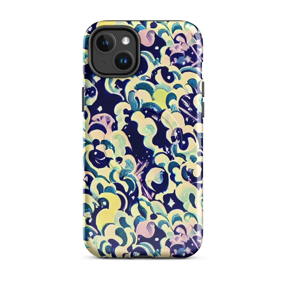 Neon Petal Storm on MagSafe Tough Case for iPhone® — Front
