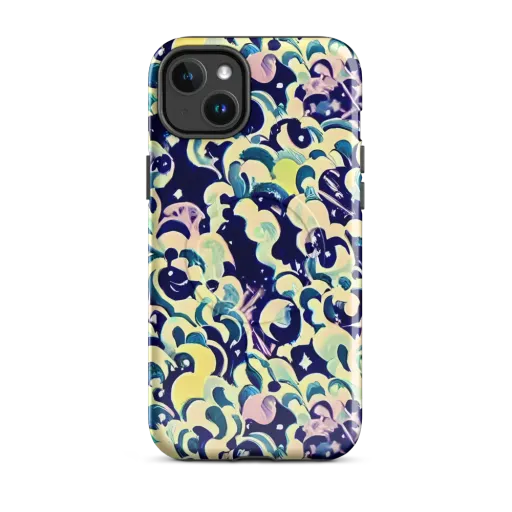 Neon Petal Storm on a MagSafe Tough Case for iPhone®
