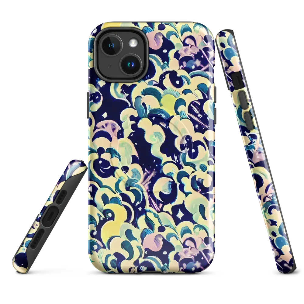 Neon Petal Storm on MagSafe Tough Case for iPhone® — Front