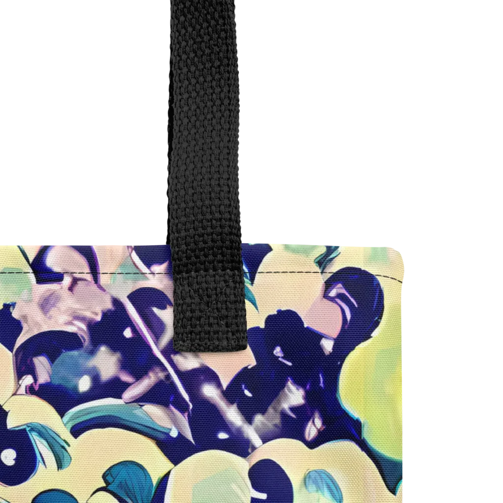 Neon Petal Storm on Tote Bag — Product details