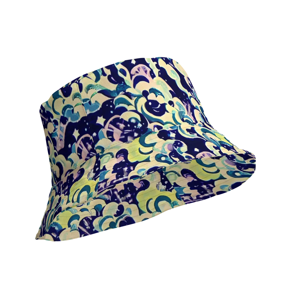 Neon Petal Storm on Reversible Bucket Hat — Product details Outside