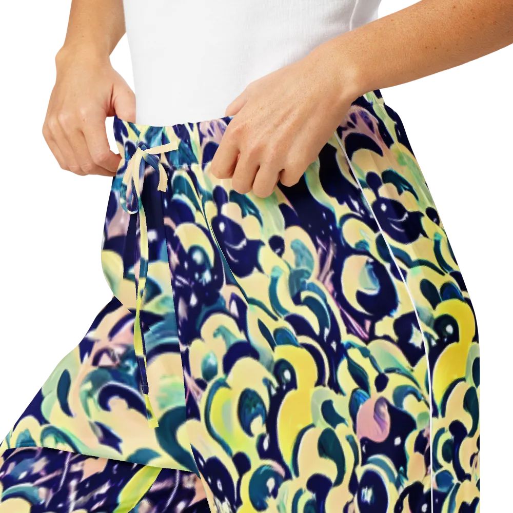Neon Petal Storm on Women's Pajama Pants — Product details