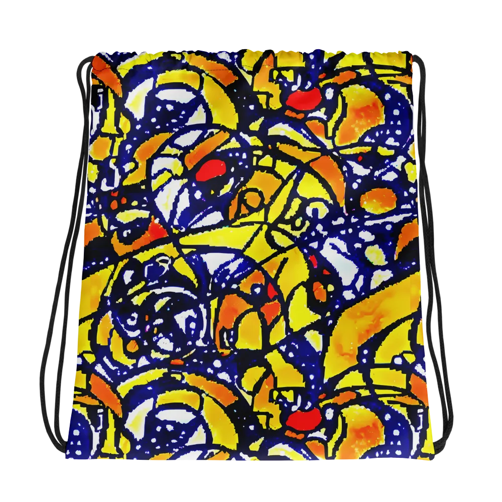 Electric Sunburst on Drawstring Bag — Photo