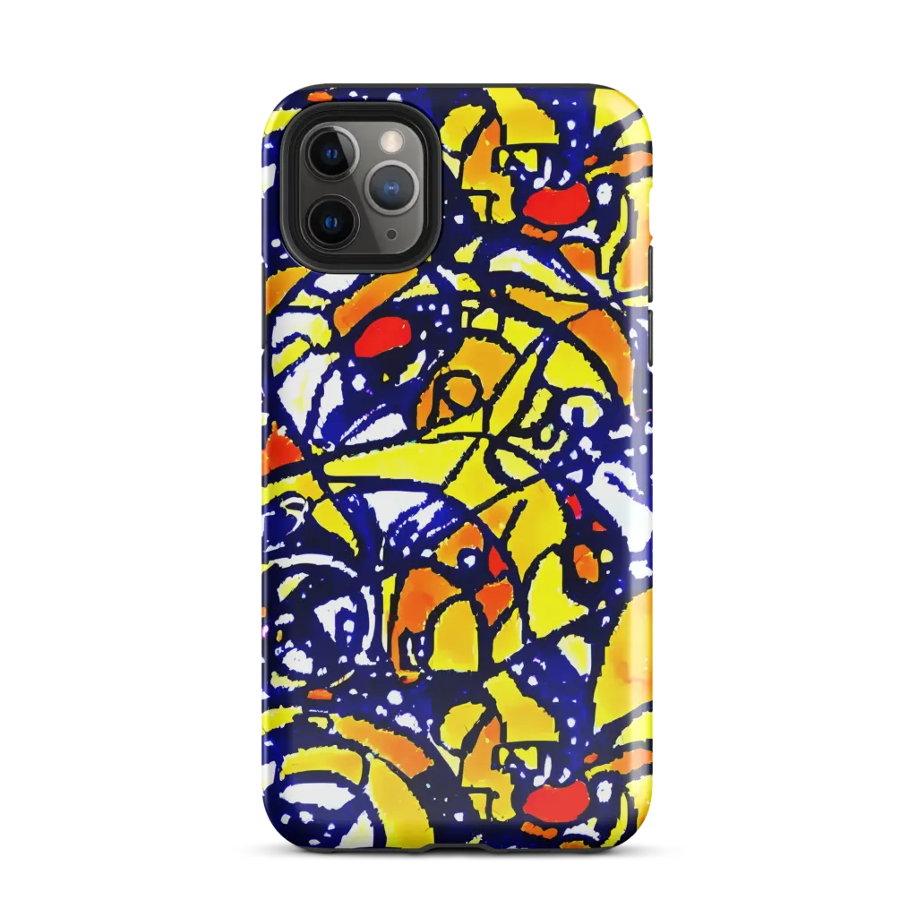 Electric Sunburst on Tough Case for iPhone® — Front