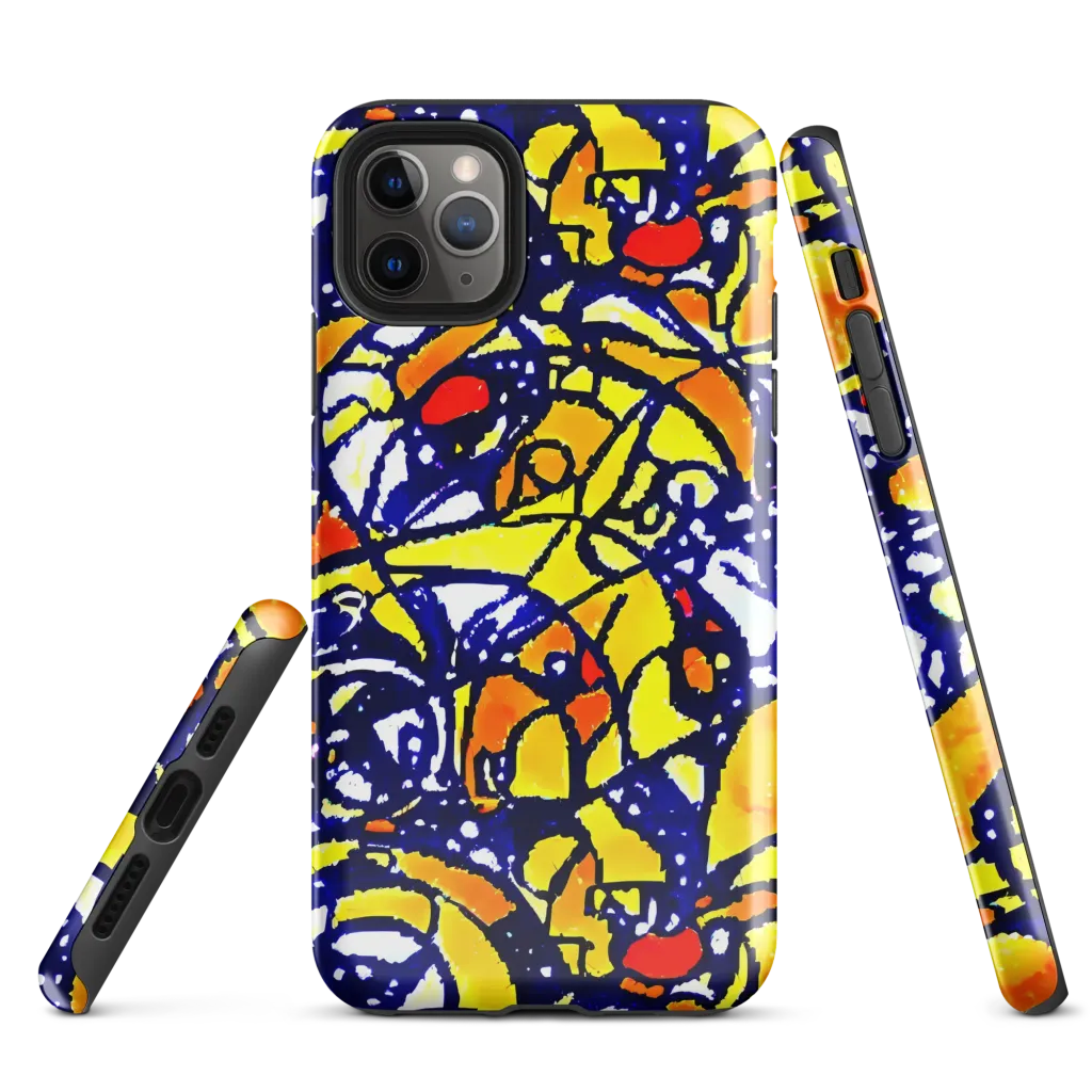 Electric Sunburst on Tough Case for iPhone® — Front