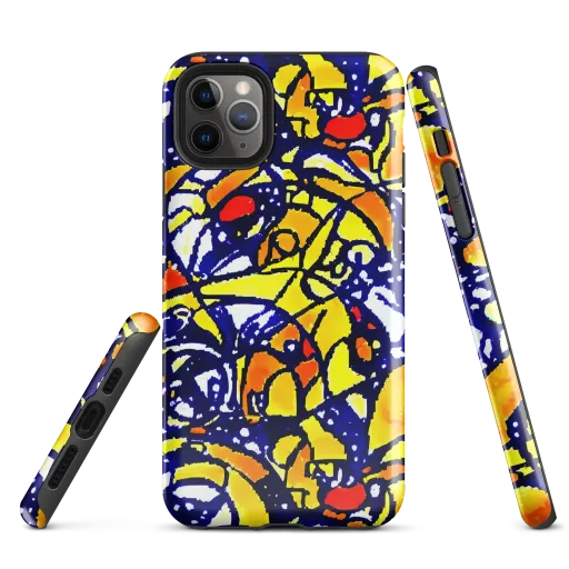 Electric Sunburst on a Tough Case for iPhone®