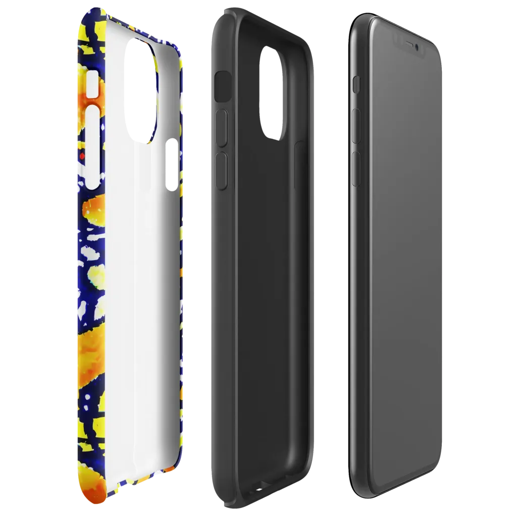 Electric Sunburst on Tough Case for iPhone® — Right