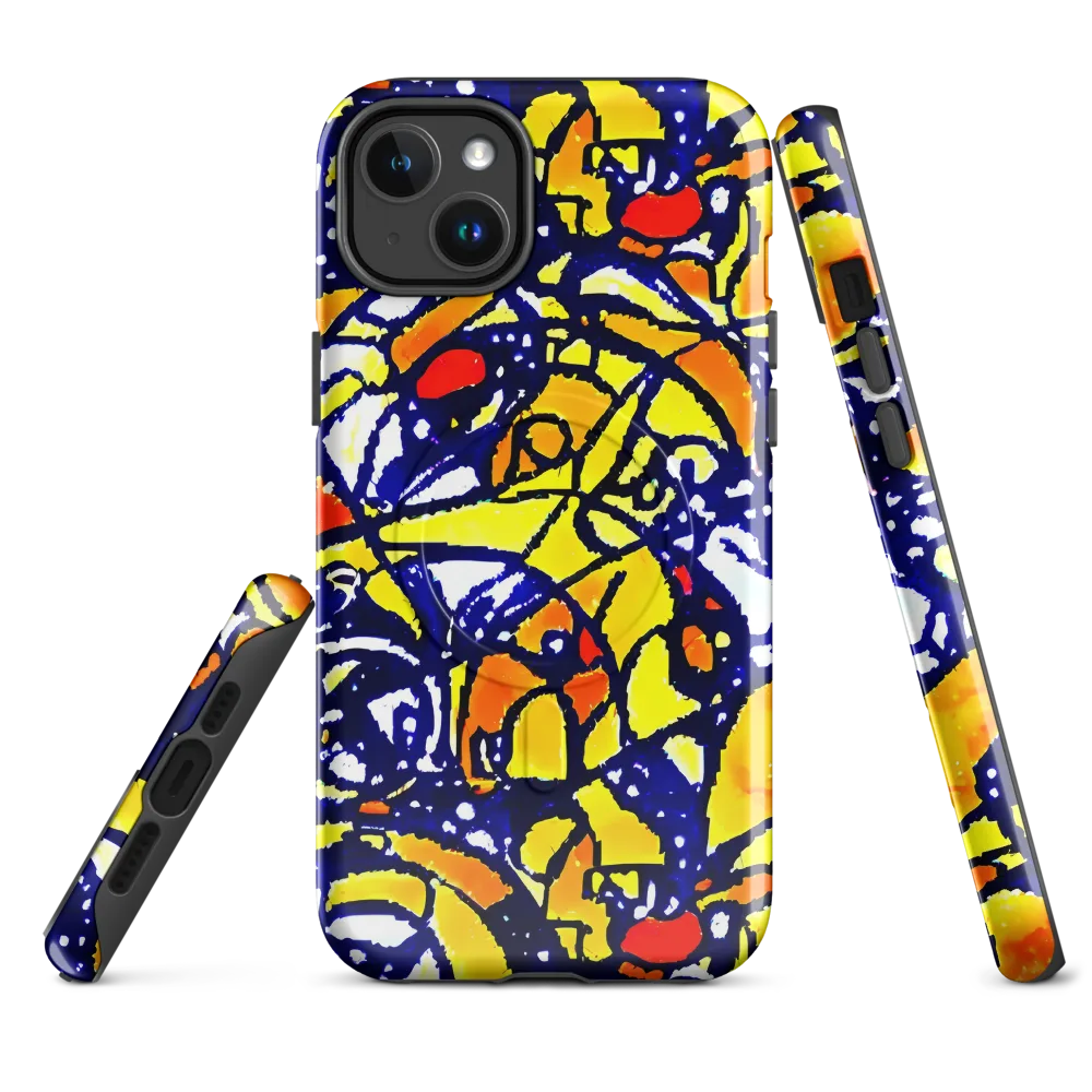 Electric Sunburst on MagSafe Tough Case for iPhone® — Front