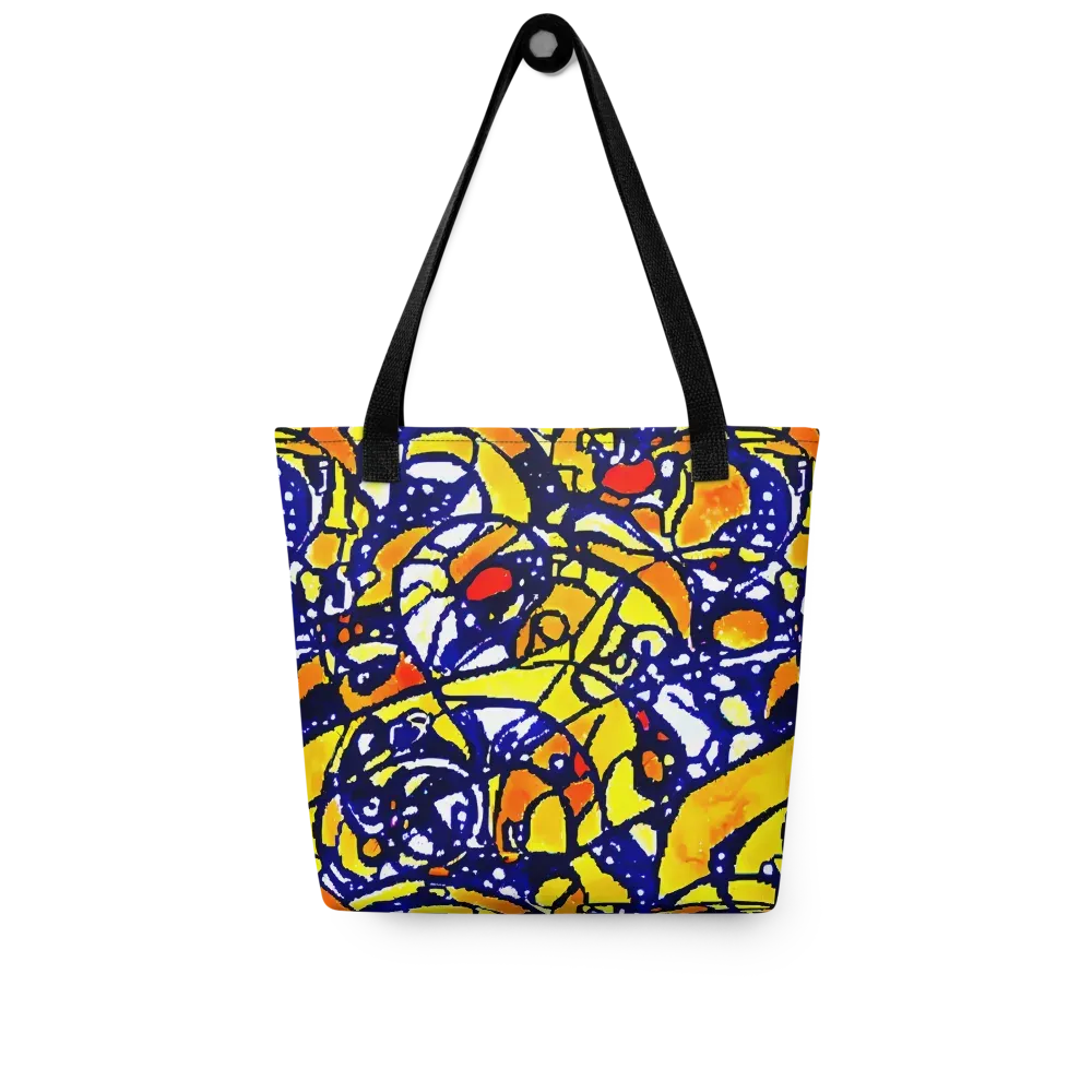 Electric Sunburst on Tote Bag — Front