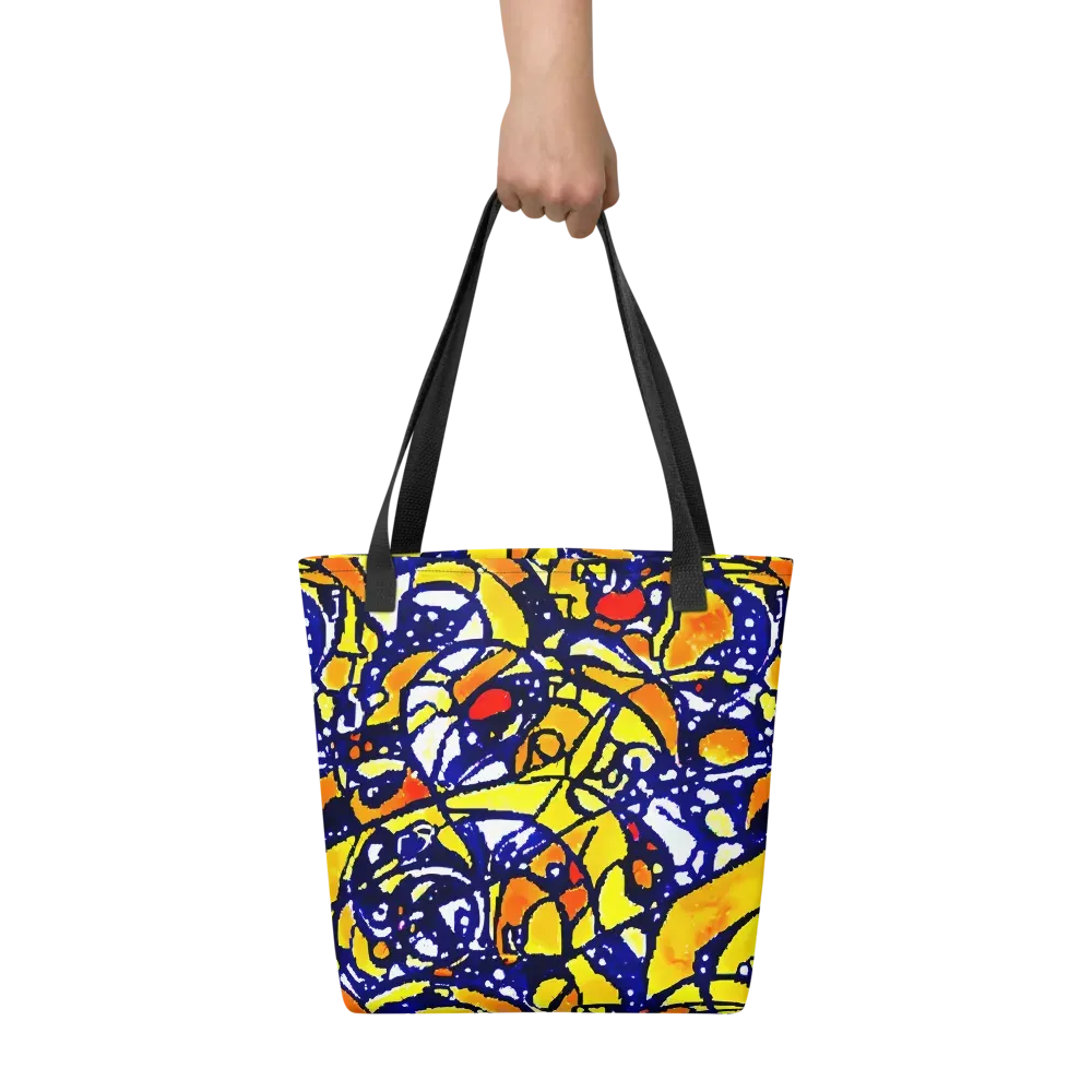 Electric Sunburst on Tote Bag — Front
