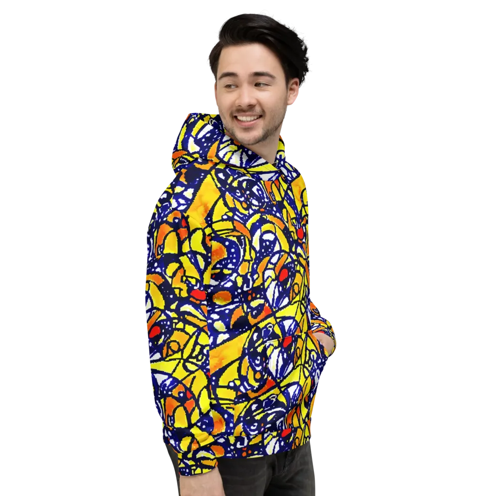Electric Sunburst on Hoodie — Right