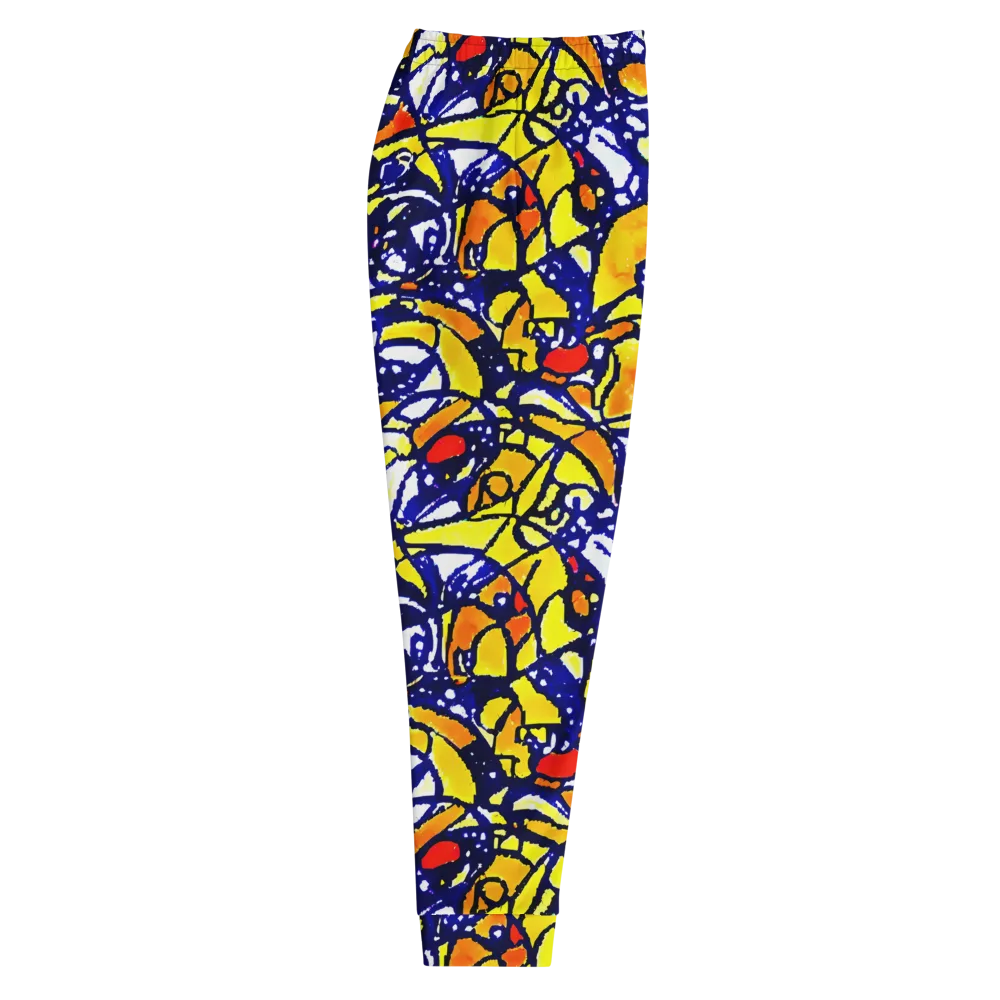 Electric Sunburst on Men's Joggers — Right