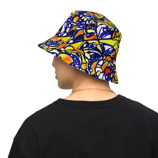 Electric Sunburst on a Reversible Bucket Hat