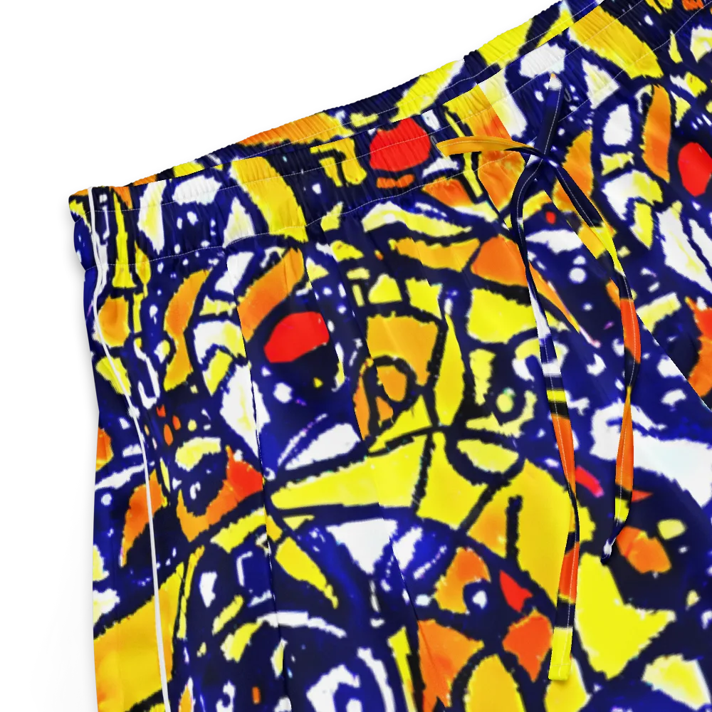 Electric Sunburst on Women's Pajama Shorts — Product details