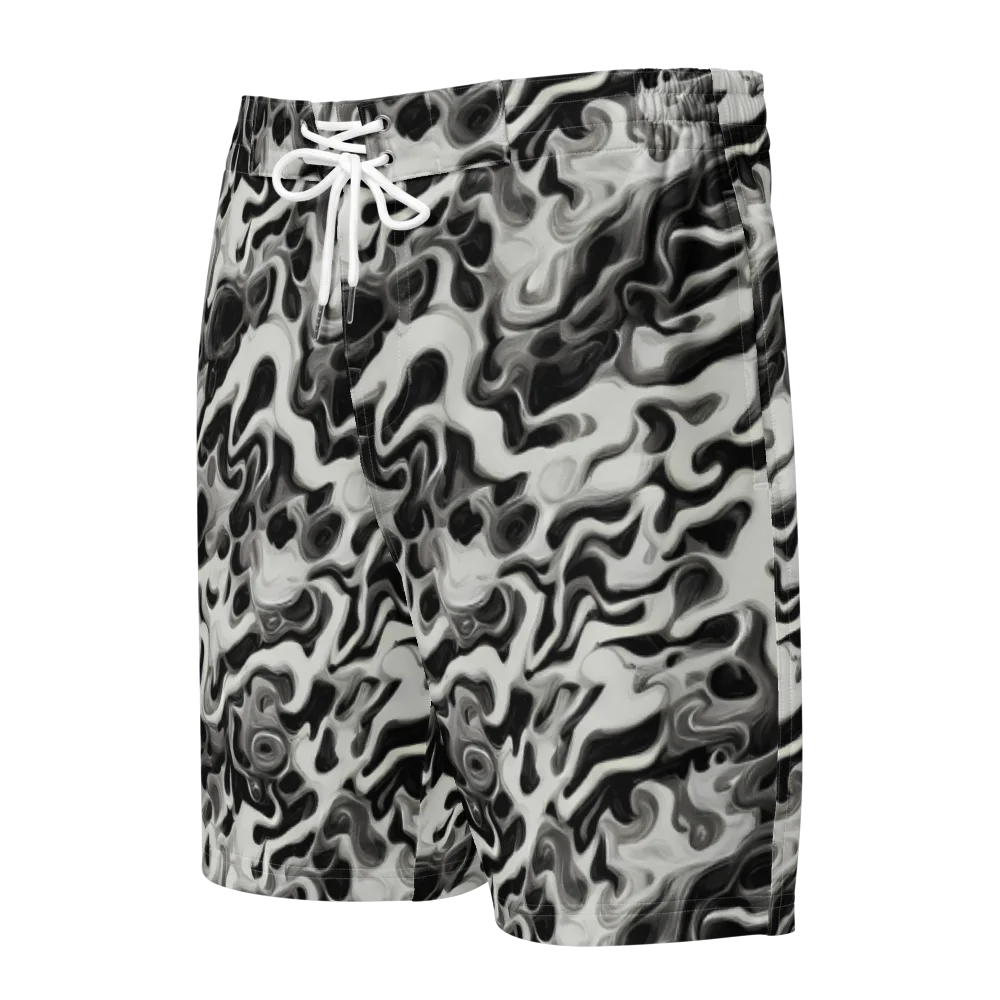 Silver Smoke on Men's Board Shorts — Front