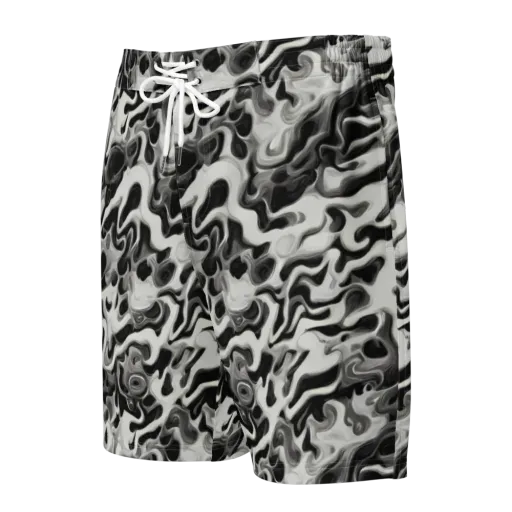Silver Smoke on a Men's Board Shorts