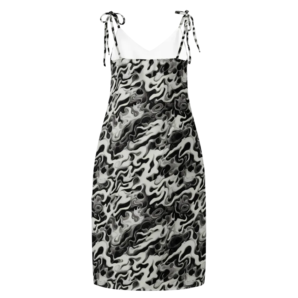 Silver Smoke on Slip Dress — Back