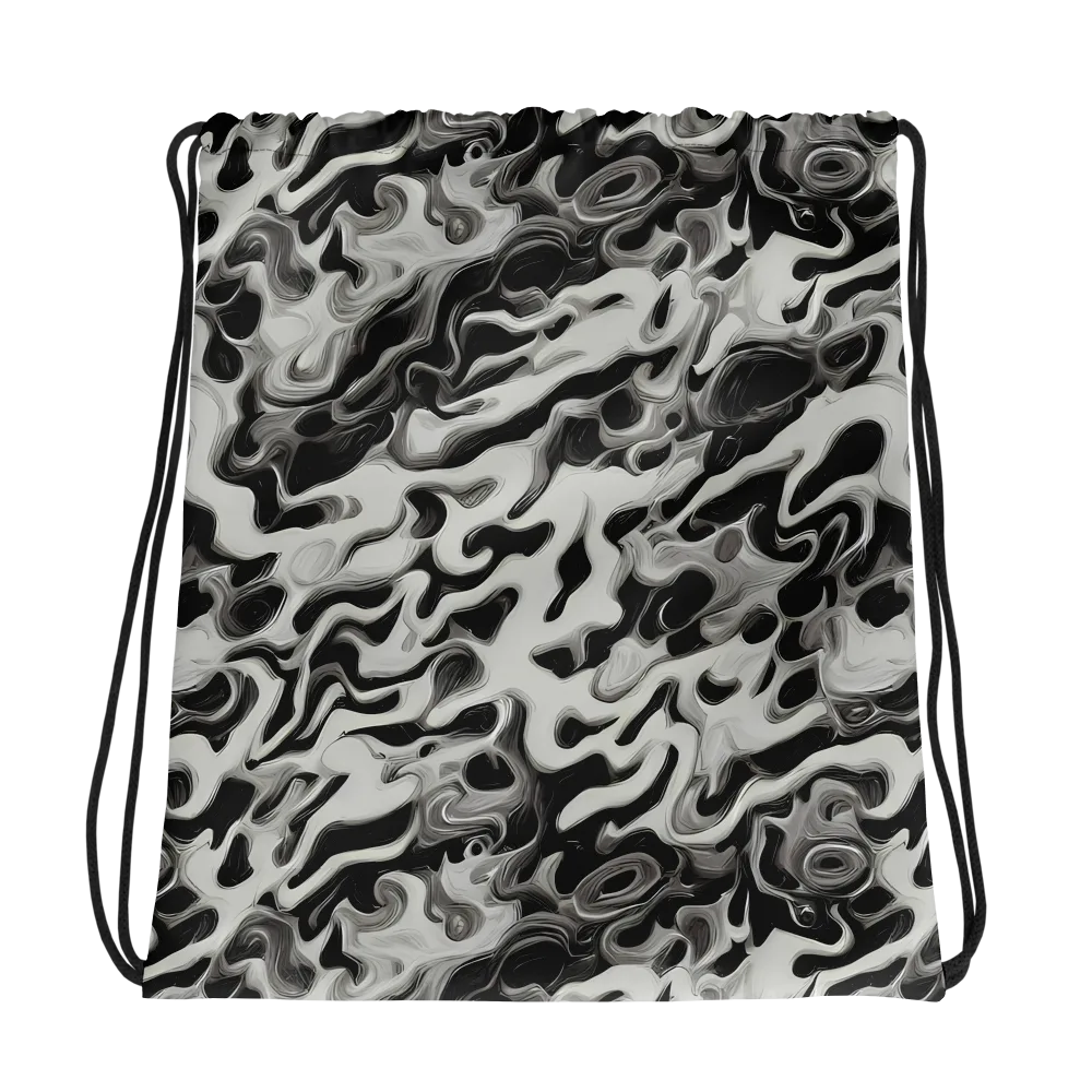 Silver Smoke on Drawstring Bag — Photo