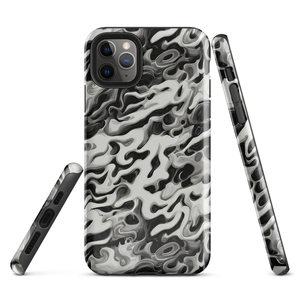 Silver Smoke on Tough Case for iPhone® — Front