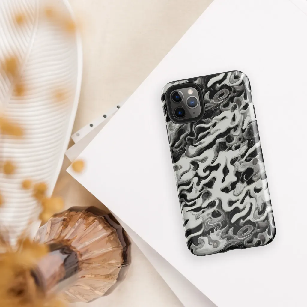 Silver Smoke on Tough Case for iPhone® — Front